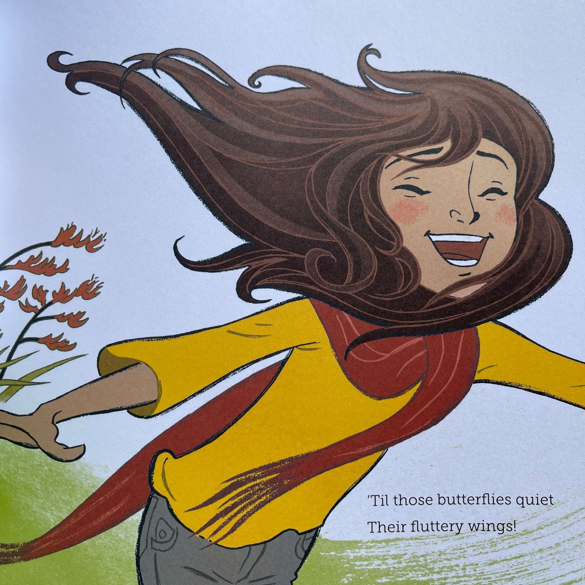 Page from New Zealand based kids book, Aroha's way.