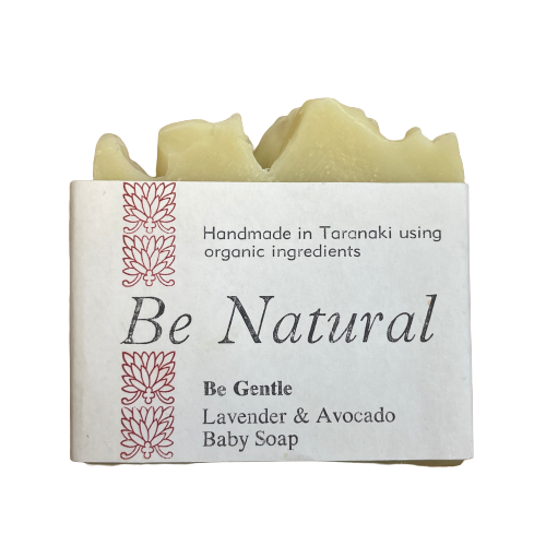 Be Natural Be Gentle lavender & avocado baby soap.