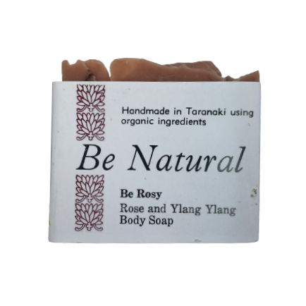 Be Natural Be Rosy rose and ylang ylang body soap bar.