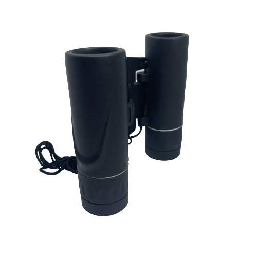 Small black binoculars.