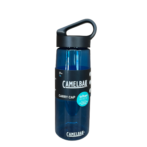 Camelbak Carry Cap drink bottle in blue.