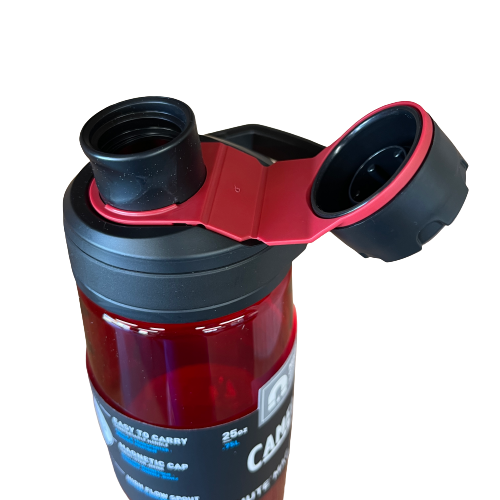 Camelbak chute mag drink bottle in cardinal red.