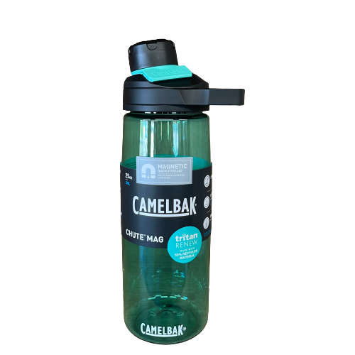 Camelbak chute mag drink bottle in coastal green.