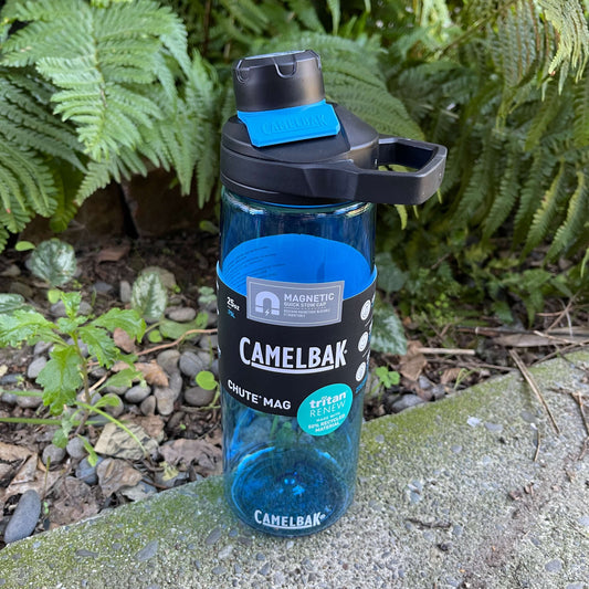 Camelbak chute mag drink bottle in blue.