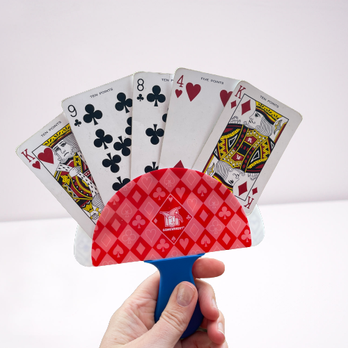 Playing card holder for children.