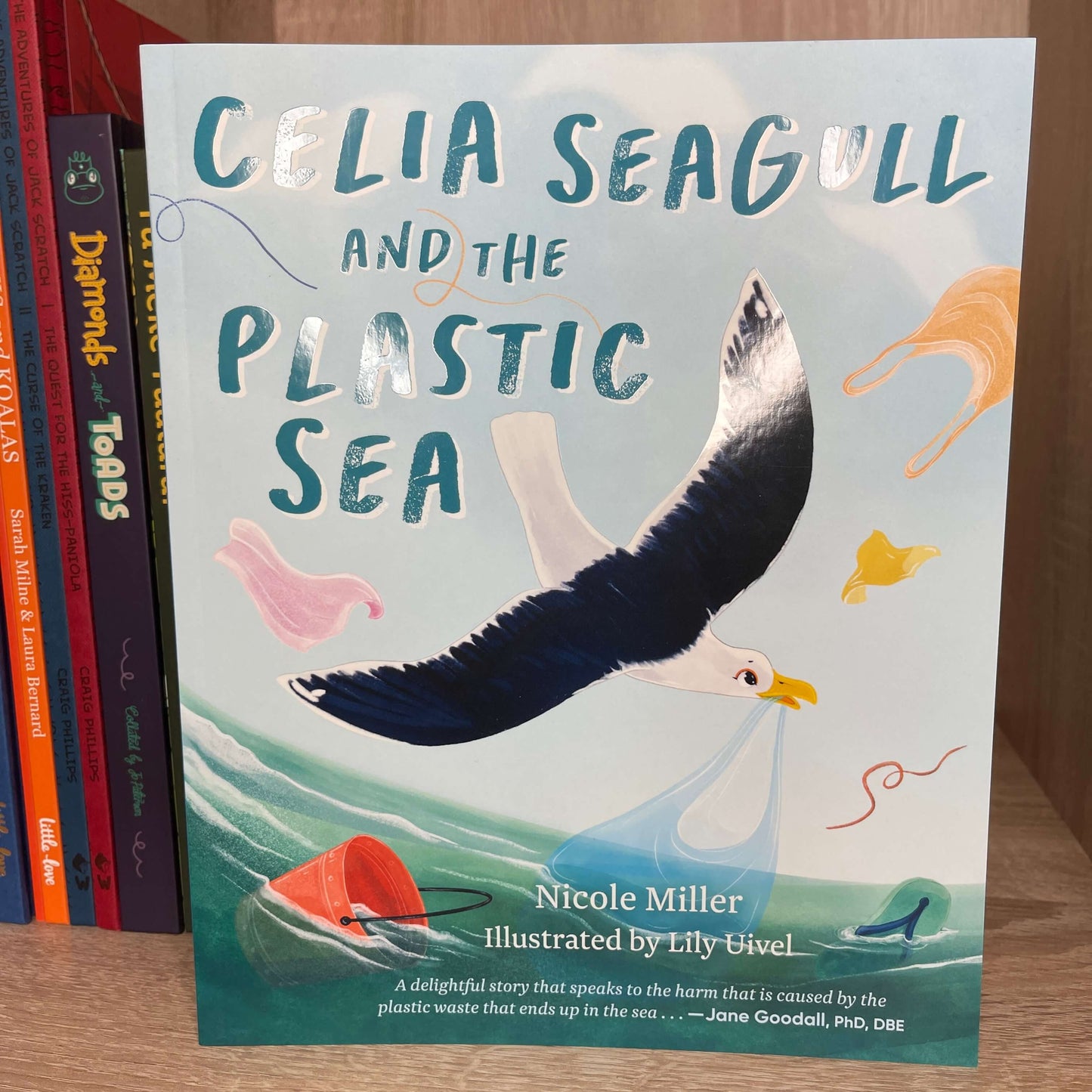 Childrens book Celia Seagull and the Plastic Sea by Nicole Miller