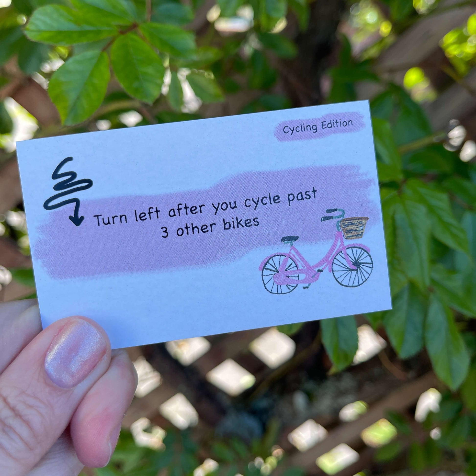 Getting Lost card game, cycling edition.