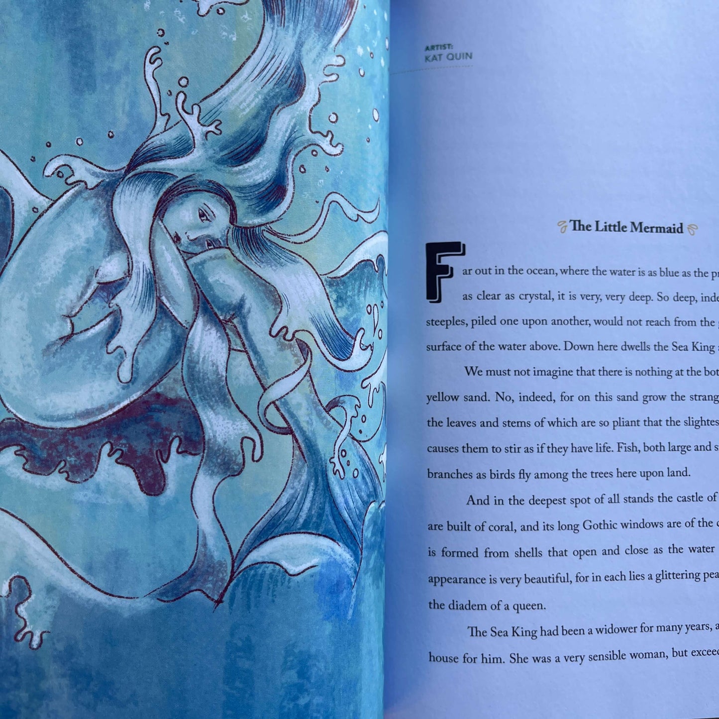 Page from Hardcover book Diamonds & Toads, a collection of classic fairytales for a new generation of boys and girls.