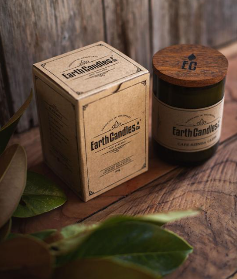 Earth Candles. Soy candles made in New Zealand from Earth Candles
