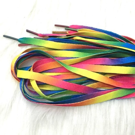 Rainbow shoelaces.