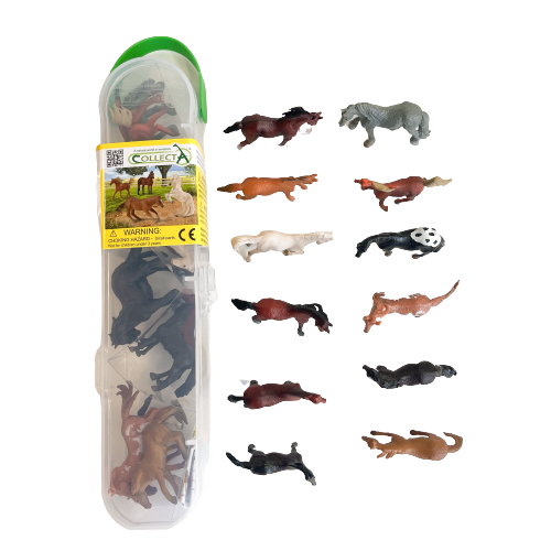 Mini horse figurines.