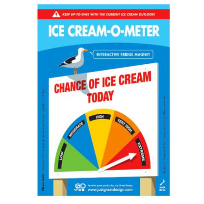 Chance of ice cream meter magnet.