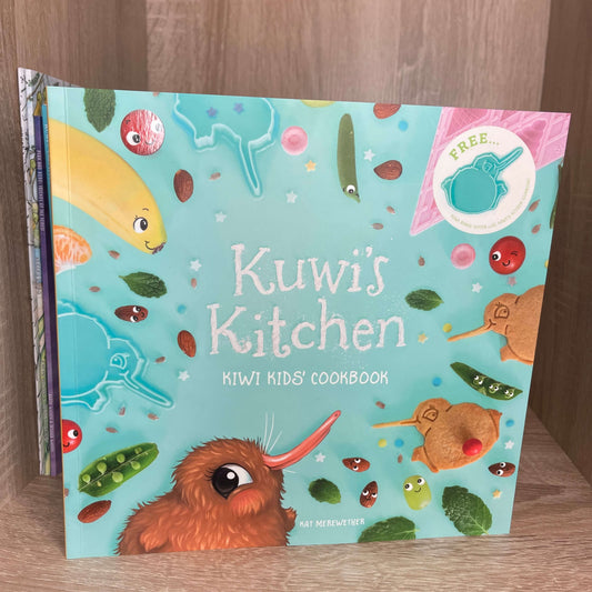 Childrens cookbook Kuwi's Kitchen by Kat Merewether.