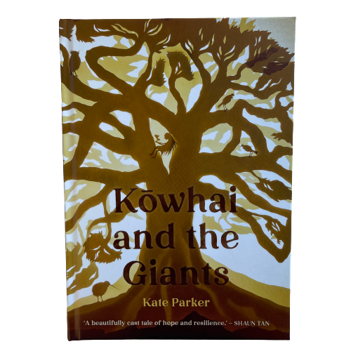 Childrens book Kowhai and the Giants by Kate Parker.