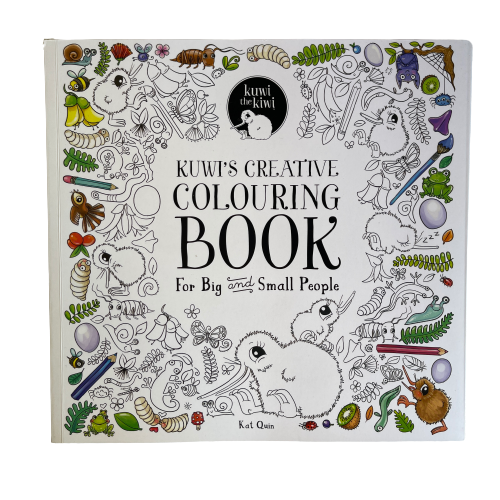 Kuwis Creative colouring book by Kat Merewether.