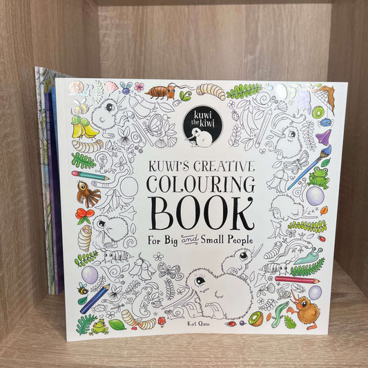 Kuwis Creative colouring book by Kat Merewether.
