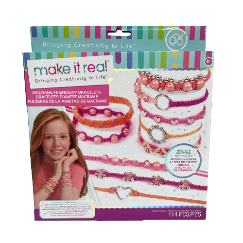 Macrame friendship bracelet making set.