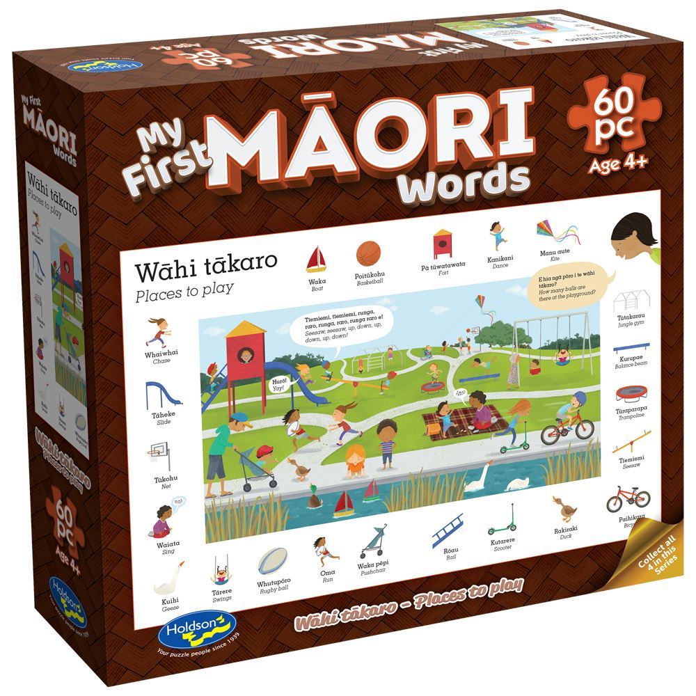 My First Maori Words Places to Play puzzle for children.