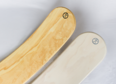 Middle Moon rockit balance board. Made in New Zealand and whitewash
