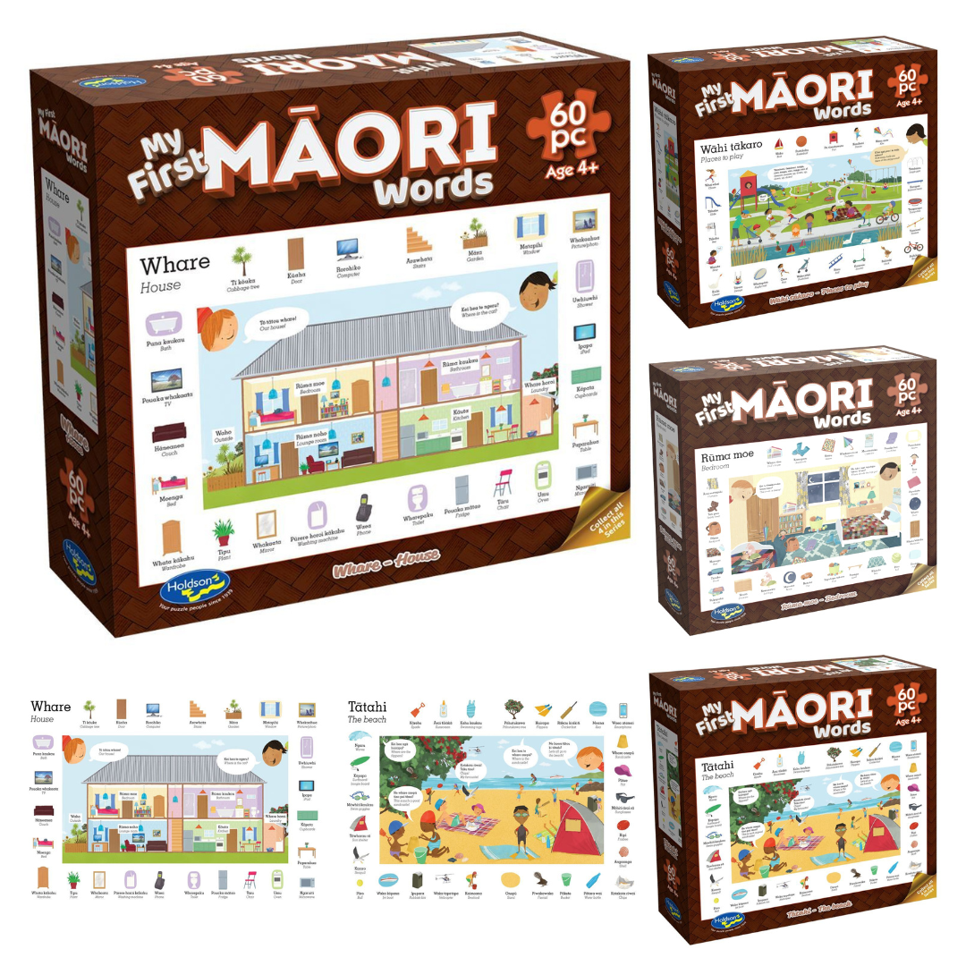 My First Maori Words puzzles for children.