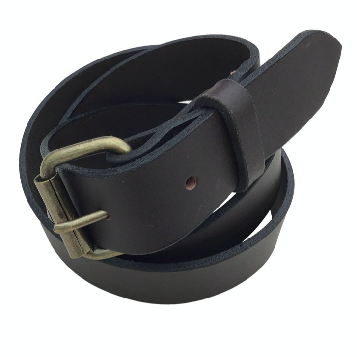 Otago Leather Belt all rolled up