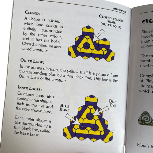 Page of instruction book from the Palago tile game.