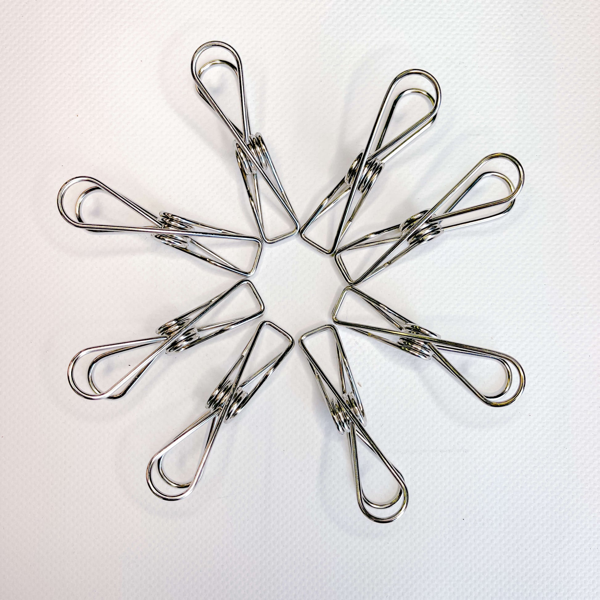 Stainless steel clothes pegs