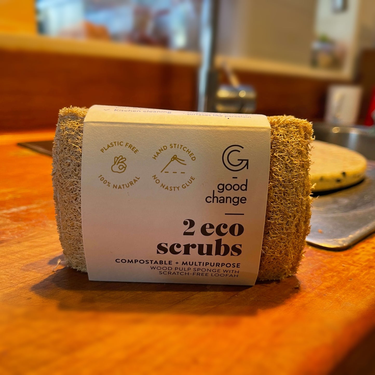 2 pack of eco cleaning sponge and scrubs.