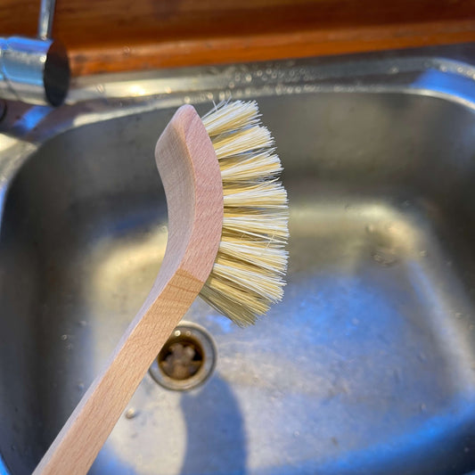Wooden dish brush.