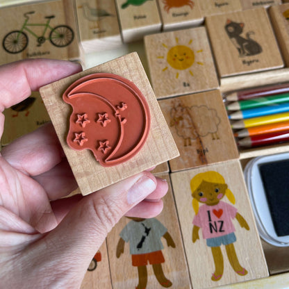 Tane & Ruby activity stamp and colouring set.