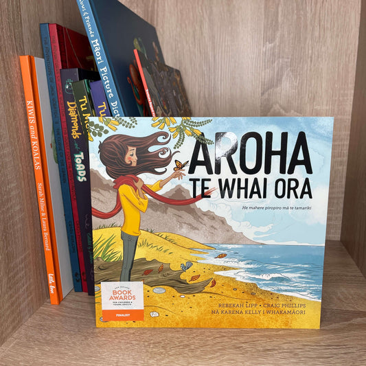 Children's book Aroha Te Whai Ora. The Te Reo Maori version of Aroha's Way.