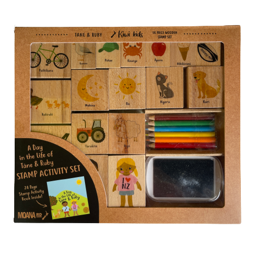 Tane & Ruby activity stamp and colouring set.