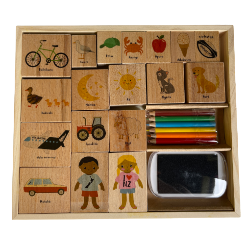 Tane & Ruby activity stamp and colouring set.