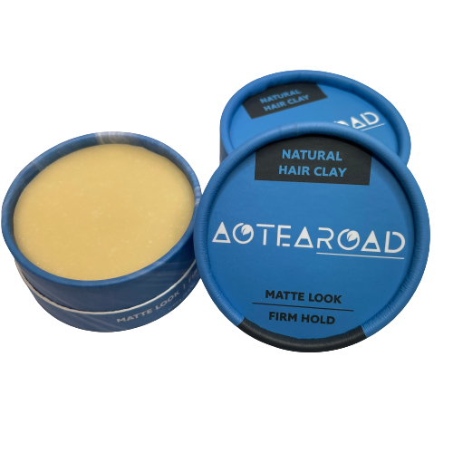 Firm hold hair clay from Aotearoad.