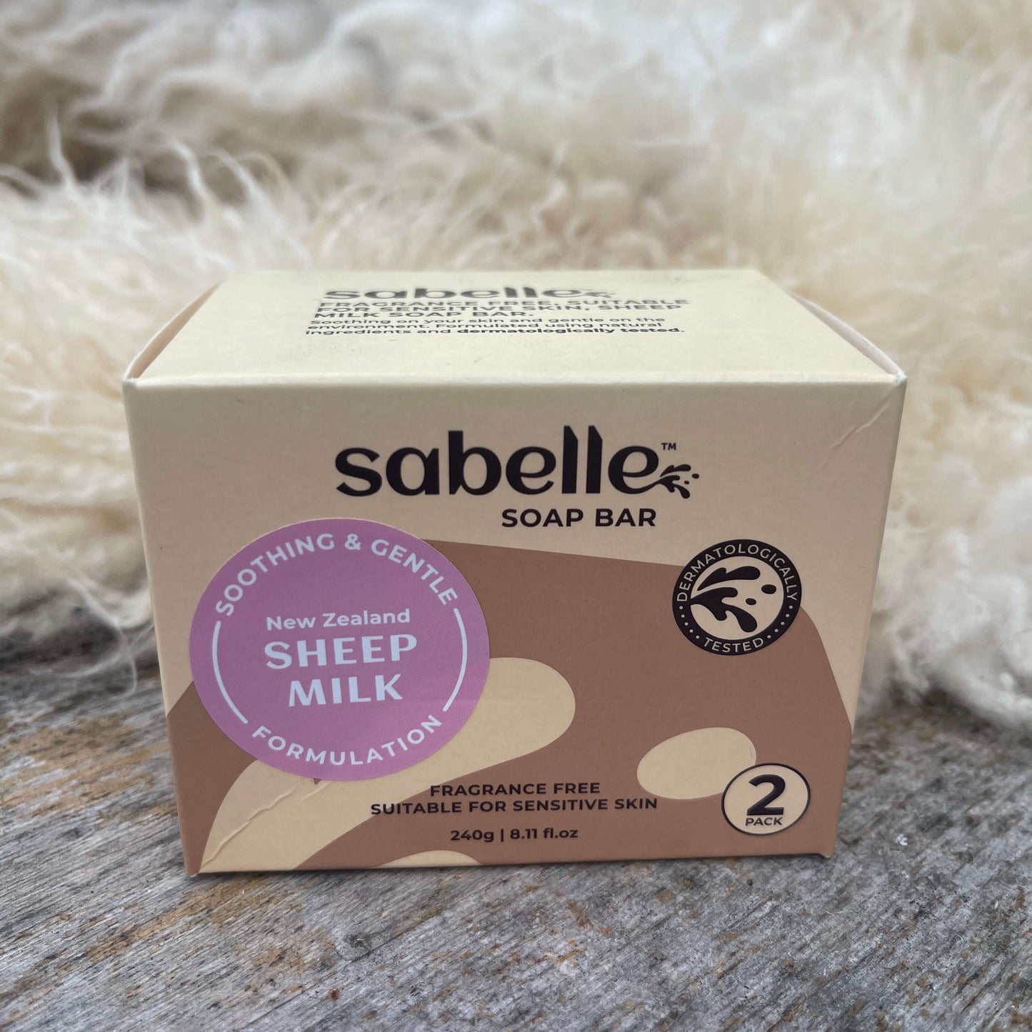 Sabelle Soap Bar 2 pack in a box.