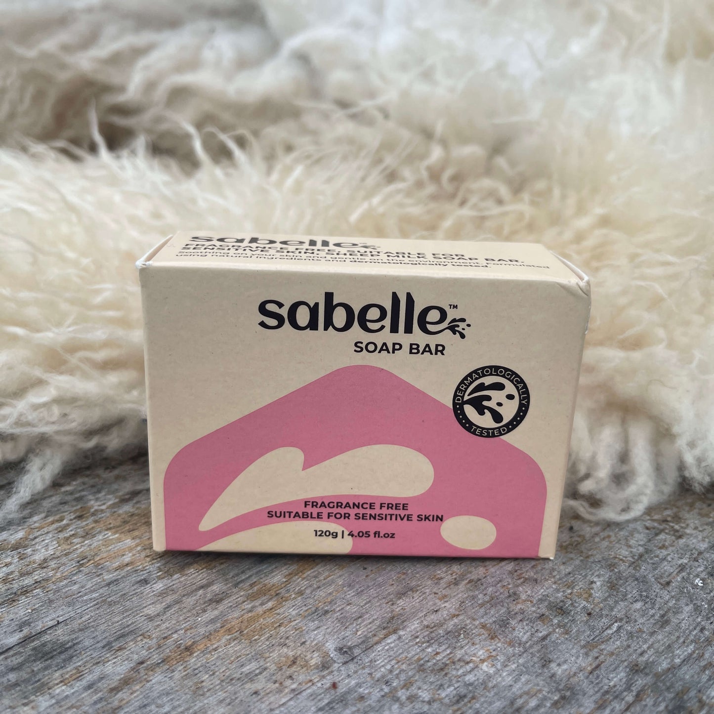 Sabelle Soap Bar (120g) in a box.