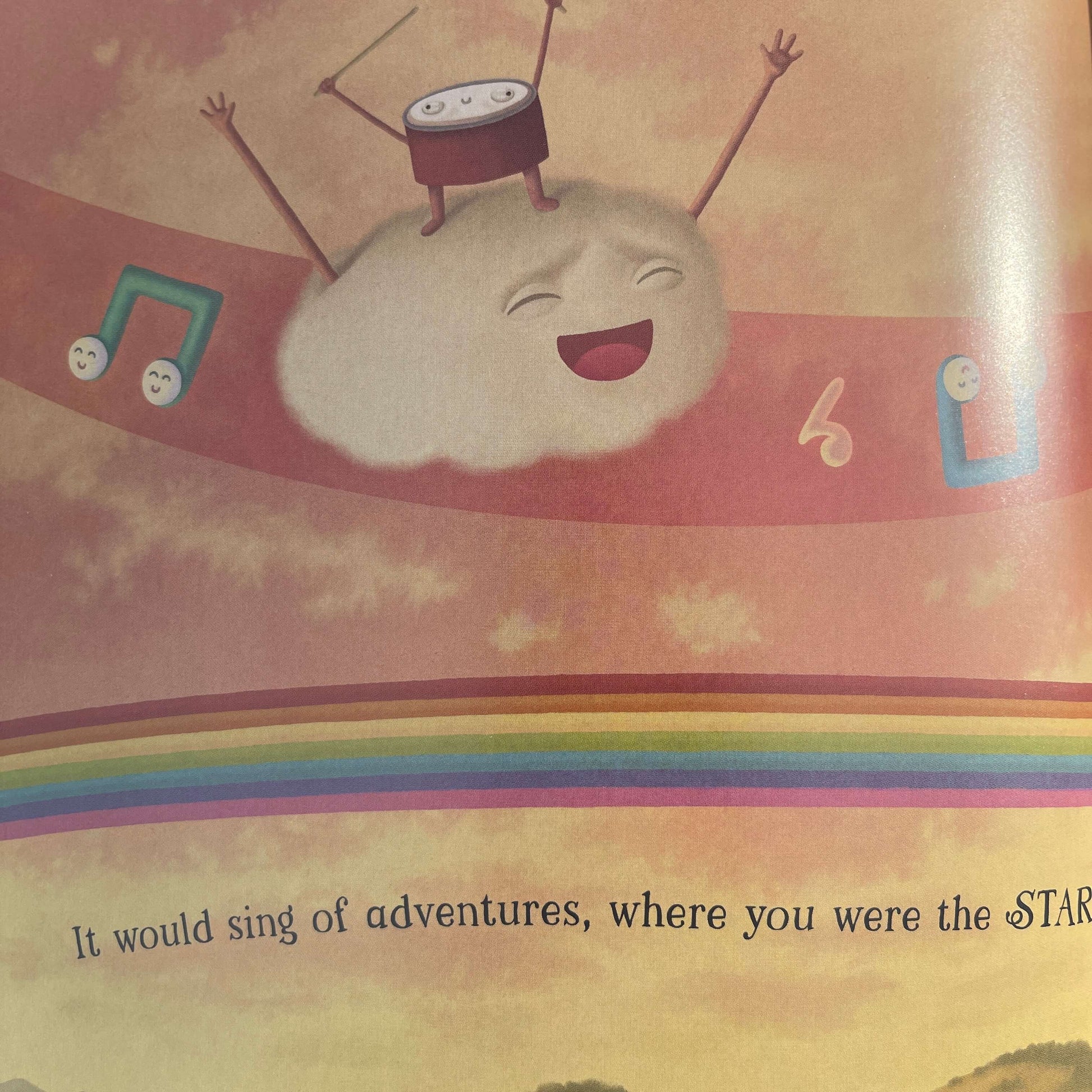 Page from childrens book Sing Like A Unicorn.