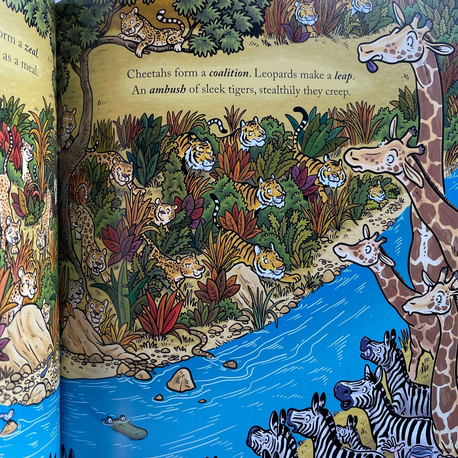 Page from Childrens book Treasure Beyond Measure by Helen Griffiths.