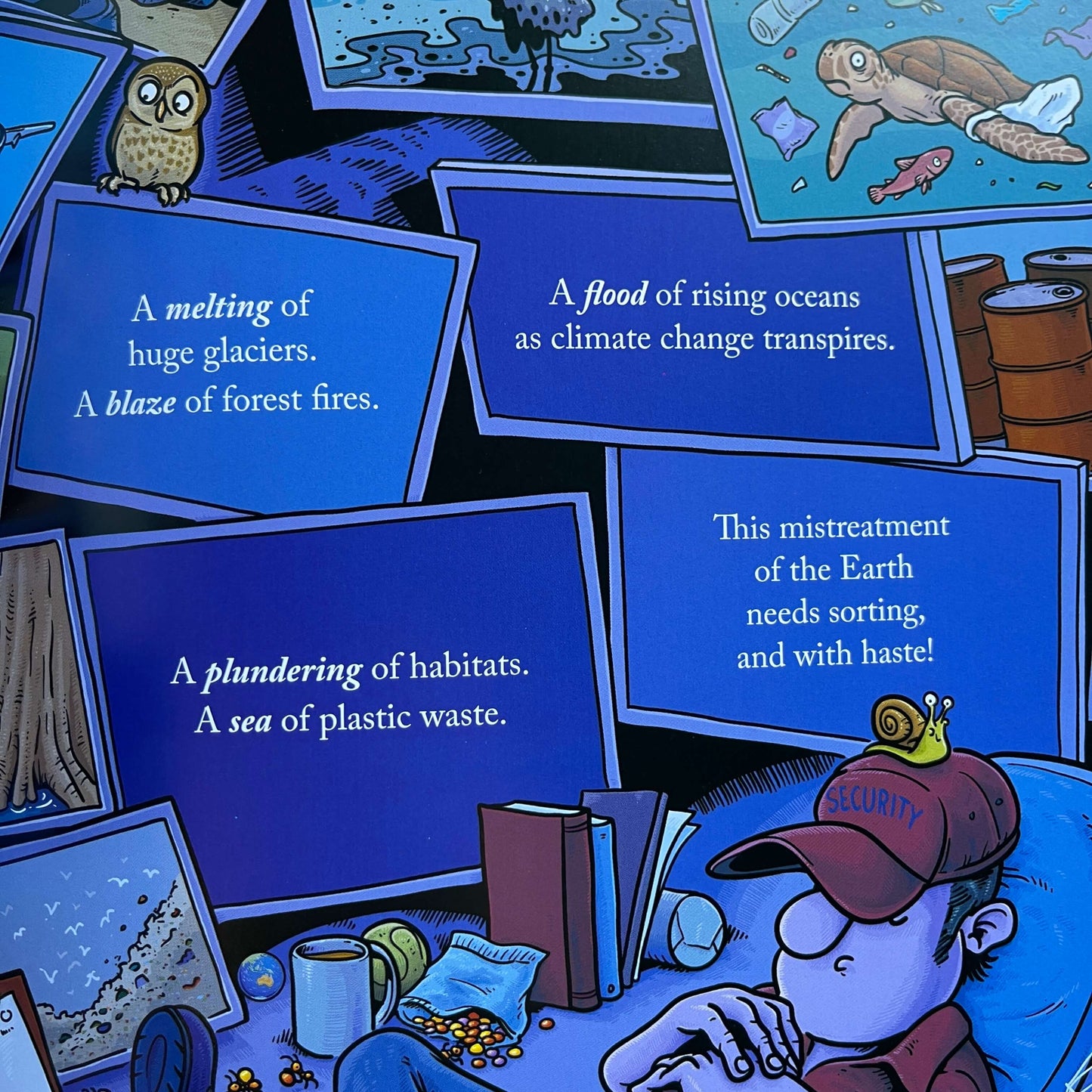Page from Childrens book Treasure Beyond Measure by Helen Griffiths.