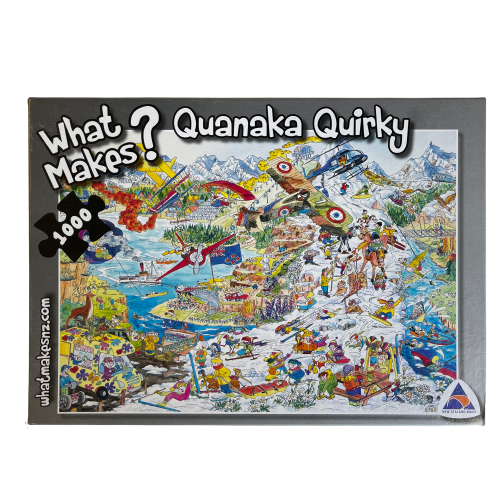 Jigsaw puzzle with artwork featuring Queenstown & Wanaka.
