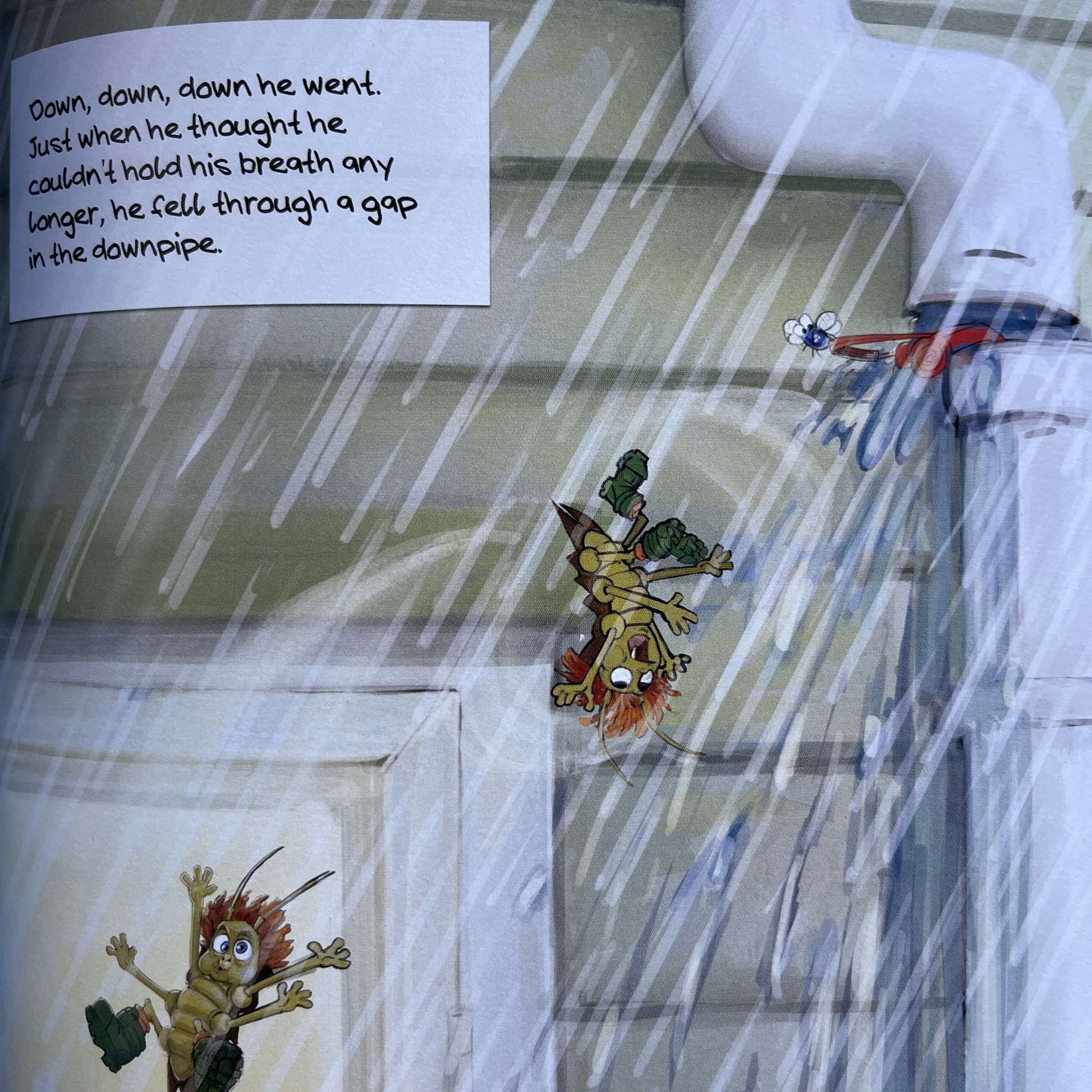 Page from Childrens book Waata the Weta by Josephine Carson Barr.