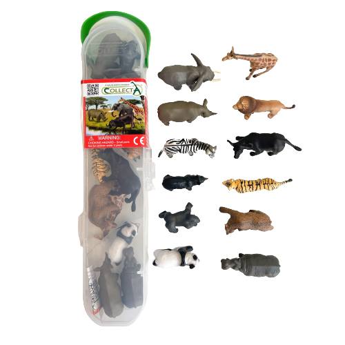 Mini wild animal figurines.