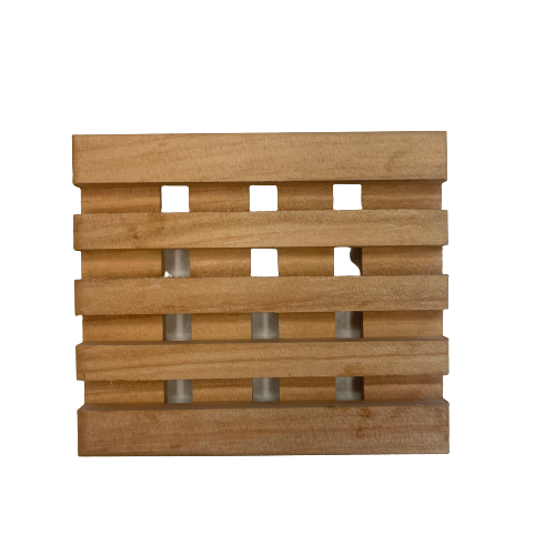 Wooden soap dish