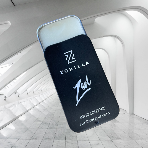 Solid mens cologne by Zorilla.