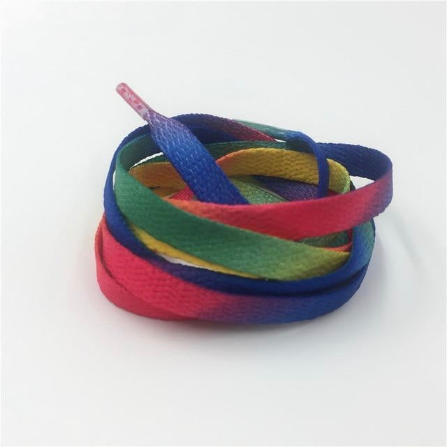 Rainbow shoelaces.